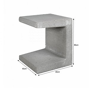 U-element 40x40x50 cm Grijs