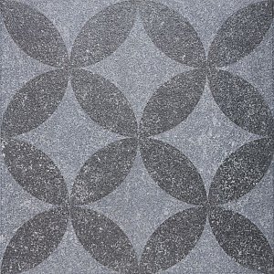 GeoProArte Stones 60x60x4 cm Light Grey Flower