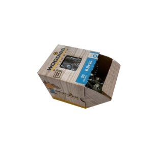 Woodies Ultimate paalhouderschroef tellerkop 8.0x40 T40 verzinkt