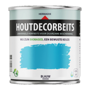 Houtdecor Verfbeits (dekkend) 627 Blauw, 750 ml