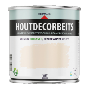 Houtdecor Verfbeits (dekkend) 619 Wit, 750 ml