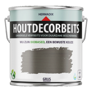 Houtdecor Verfbeits (transparant) 660 Transparant Grijs, 2500 ml