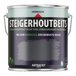 Steigerhoutbeits Antraciet, 2500 ml