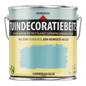 Tuindecoratiebeits dekkend 713 Caribbean Blue, 2500 ml