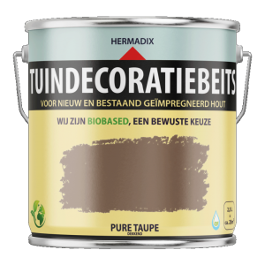Tuindecoratiebeits dekkend 715 Pure Taupe, 2500 ml