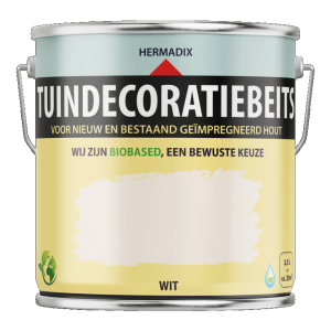 Tuindecoratiebeits dekkend 705 Wit, 2500 ml