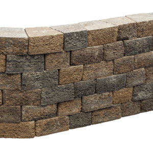 Pilestone trapezium 23/17x21,5x10 cm Walnut - per 24 st