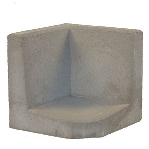 L-hoekelementen 40x40x40 cm grijs - per st