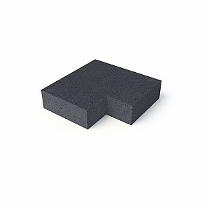 OH Traptrede hoekstuk 90gr buiten (37x15 cm) Antraciet