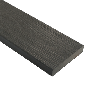 Kantplanken WPC 23x138x3000 mm Fiberdeck Premium Dark Grey SE massief