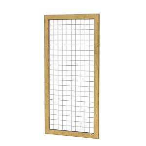 W08318 Grenen draadscherm in kader 90x180 cm - maas 7,5 cm