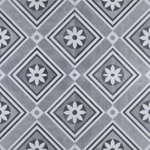 GeoCeramica Concreet 60x60x4 cm Flower Decorate - per st