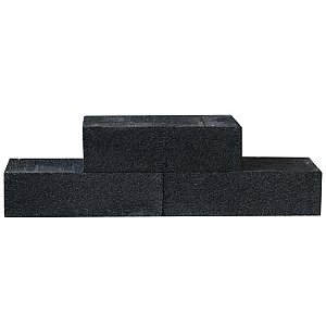 Geocolor stapelblok 15x15x60 cm Solid Black - Per st