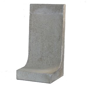 L-elementen H80xB40xD40 cm grijs - per st