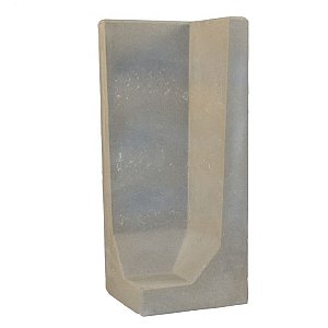 L-hoekelementen 100x40x40 cm grijs - per st