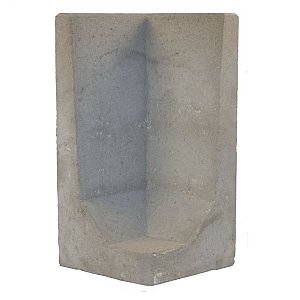 L-hoekelementen 80x40x40 cm grijs - per st