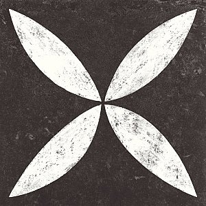 vtwonen SOLOSTONE Dessin Belgian Stone 70x70x3,2 cm Flower White - UITLOPEND