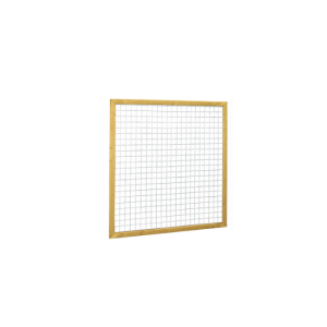 W08317 Grenen betonijzertrellis met maas 7,5x7,5 cm, in raamwerk 4,4x6,8 cm, 180x180 cm, groen geïmpregneerd