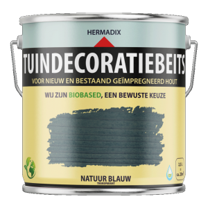 Tuindecoratiebeits transparant 764 Natuur Blauw, 2500 ml