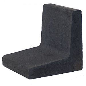 L-elementen H40xB40xD40 cm zwart - per st