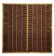 Wilgen mat in houten frame 180x180 cm