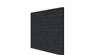 W46950 Douglas wandpakket t.b.v. dubbelzijdige wand Comfort/Doe het zelf 246,5x224 cm, zwart geïmpregneerd.
