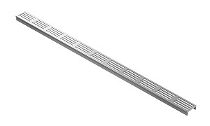 ACO SlimLine rooster voor lijngoot, 100 cm, blank aluminium
