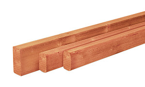 W1009223 Douglas Geschaafd Regel 45x95x4000 mm onbehandeld +