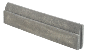 Inviso boordersteen 1,5/6x20x100 cm grijs