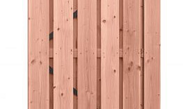 W1063291 Douglas geschaafde plankendeur op zwart verstelbaar stalen frame, 16 mm, 100x190 cm, onbehandeld Op=Op