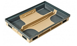 Schoonl onderb 60x60cm, H=8cm Polym bet