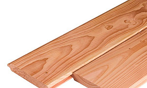 W1009213 Douglas geschaafd blokhutprofiel 28x195x5000 mm, onbehandeld** +