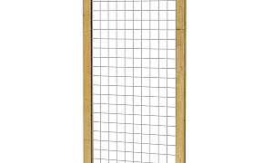 W08318 Grenen draadscherm in kader 90x180 cm - maas 7,5 cm