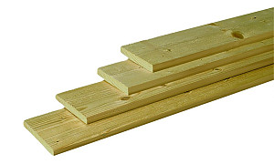 W06306 Midden-Europees vuren geschaafde plank 18x145x3000 mm** +