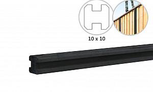 Betonpaal glad met sleuf