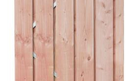 1060618 Douglas geschaafde plankendeur op verstelbaar stalen frame, 18 mm, 100x195 cm, onbehandeld