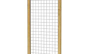 W08318 Grenen draadscherm in kader 90x180 cm - maas 7,5 cm